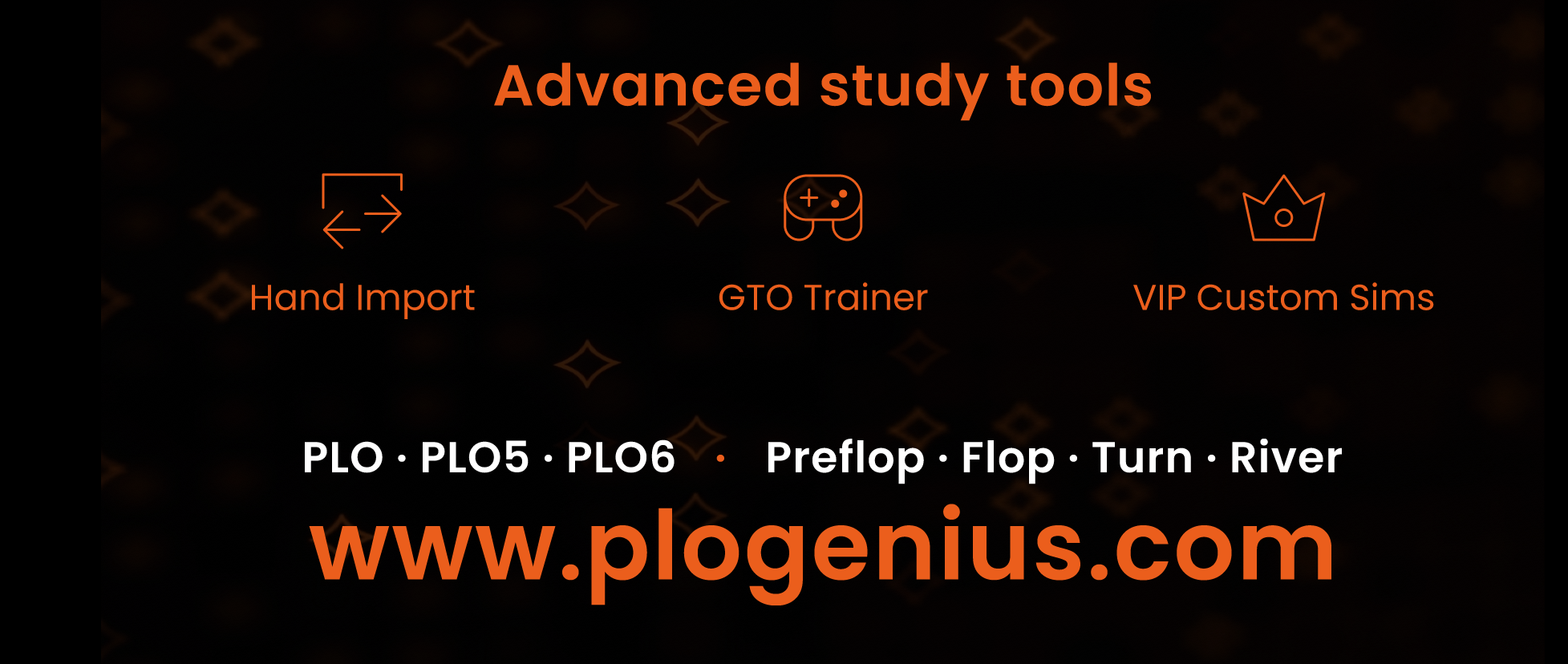 PLO Genius advanced study tools hand import GTO trainer VIP custom sims