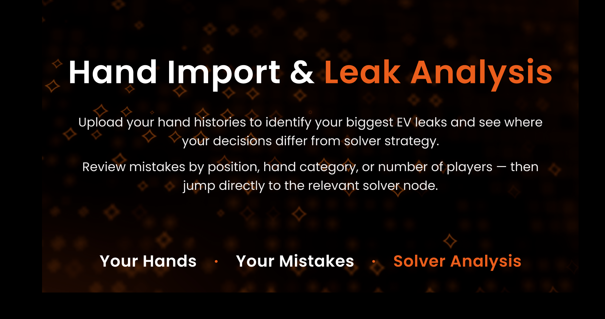 PLO Genius hand import and leak analysis