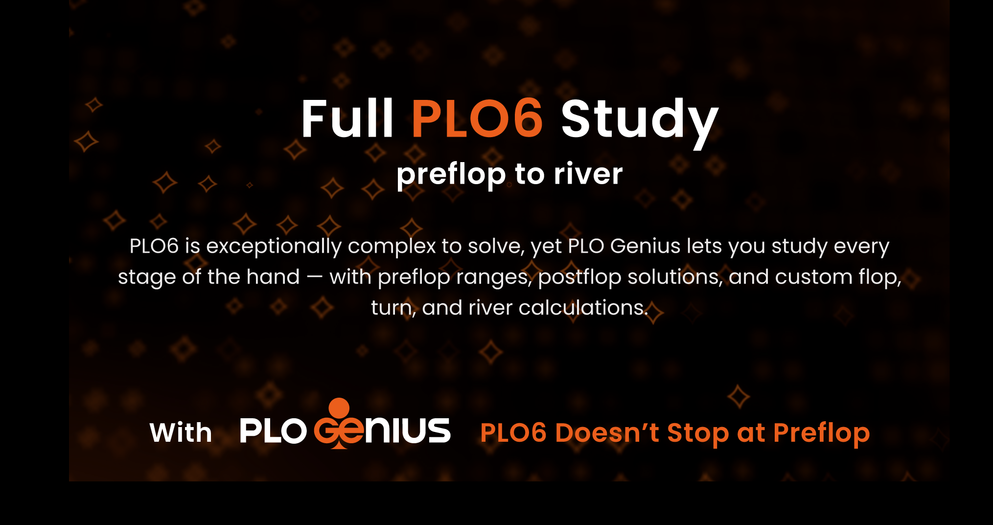 PLO Genius full PLO6 study from preflop to river