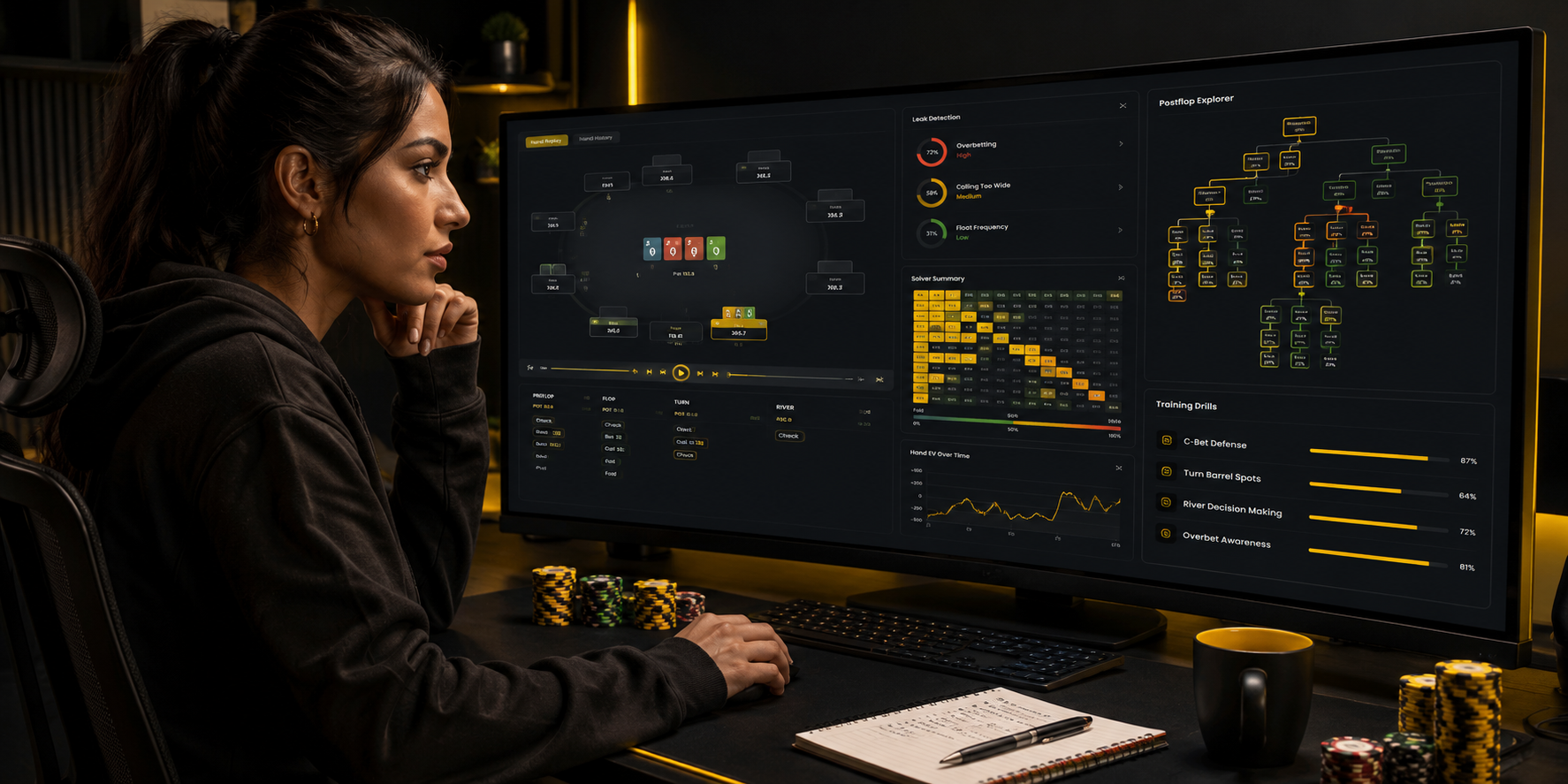 FlopHero PLO study interface